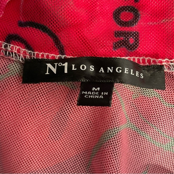 No 1 Los Angeles Long Sleeve Stretch Dollar Print Mesh Bodycon Sexy Maxi Dress - Picture 12 of 14